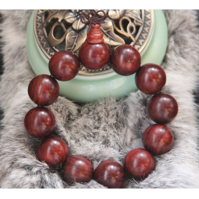 高密度小叶紫檀手串3.0 印度老料金星沉香檀木佛珠手链男