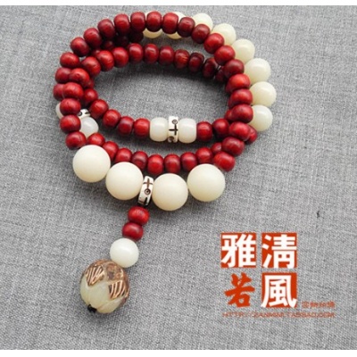 菩提子红花梨菩提根牛骨莲花多层男女情侣款手链
