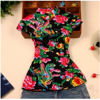 修身旗袍上衣时尚改良女装唐装