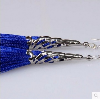 民族风流苏耳饰丝线女复古女特价个性耳环短款12cm