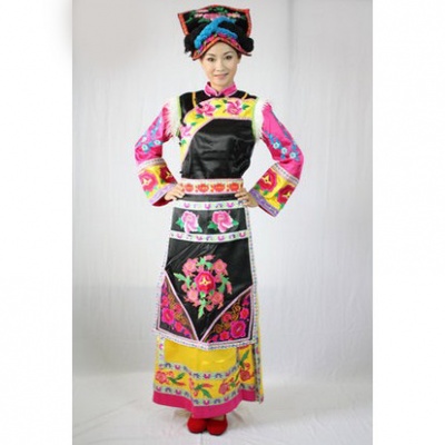 精品羌族舞蹈服装演出服装女装