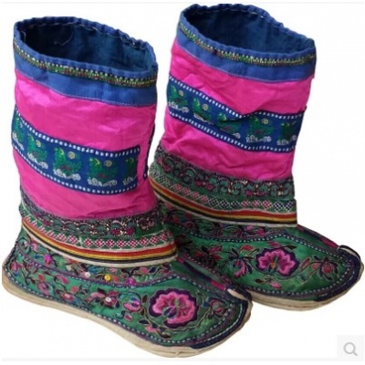 贵州苗族特色手工艺老绣苗绣刺绣绣花鞋 女鞋平底绣花鞋30