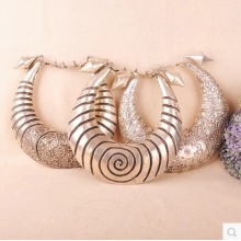 民族风特色手工老绣苗绣苗银新年礼物项圈