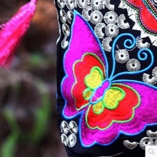 绣花包刺绣包休闲水桶包女士迷你小包斜挎包