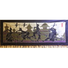 手绘蜡染画 布艺壁挂画 工艺品 客厅装饰品